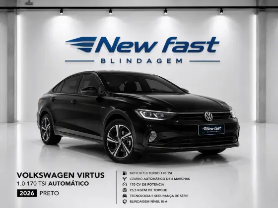 VOLKSWAGEN VIRTUS 1.0 170 TSI AUTOMÁTICO