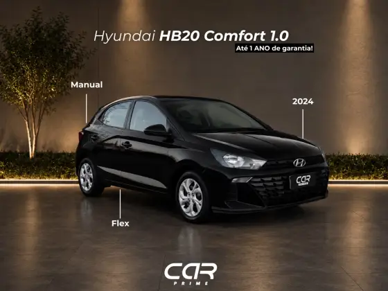 HYUNDAI HB20 1.0 12V FLEX COMFORT PLUS MANUAL HYUNDAI HB20 1.0 12V FLEX COMFORT PLUS MANUAL