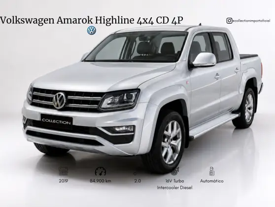 VOLKSWAGEN AMAROK 2.0 HIGHLINE 4X4 CD 16V TURBO INTERCOOLER DIESEL 4P AUTOMÁTICO VOLKSWAGEN AMAROK 2.0 HIGHLINE 4X4 CD 16V TURBO INTERCOOLER DIESEL 4P AUTOMÁTICO