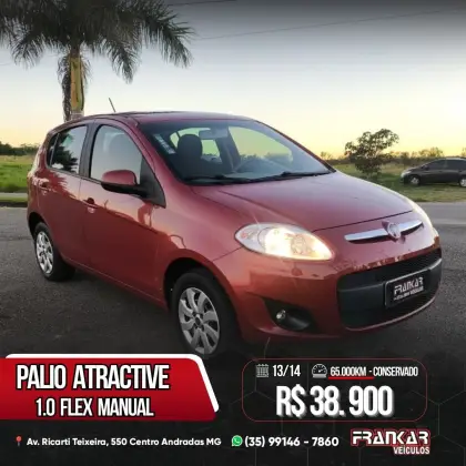 FIAT PALIO 1.0 MPI ATTRACTIVE 8V FLEX 4P MANUAL FIAT PALIO 1.0 MPI ATTRACTIVE 8V FLEX 4P MANUAL