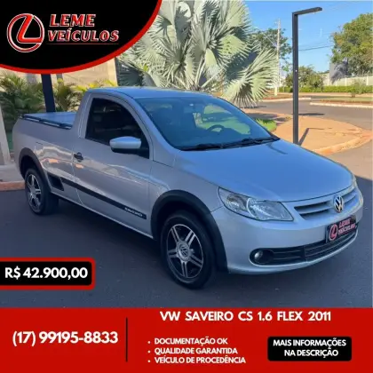 VOLKSWAGEN SAVEIRO 1.6 MI CS 8V FLEX 2P MANUAL G.V VOLKSWAGEN SAVEIRO 1.6 MI CS 8V FLEX 2P MANUAL G.V