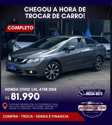 HONDA CIVIC 2.0 LXR 16V FLEX 4P AUTOMÁTICO HONDA CIVIC 2.0 LXR 16V FLEX 4P AUTOMÁTICO