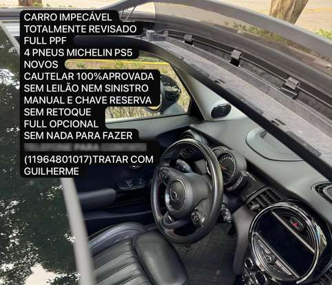 MINI-COOPER-2.0 16V TWINPOWER GASOLINA S 2P STEPTRONIC MINI-COOPER-2018