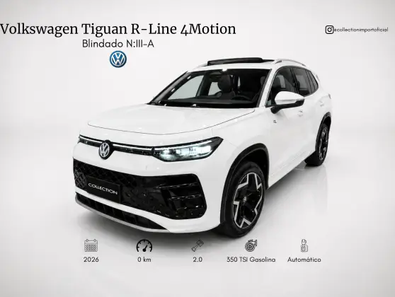 VOLKSWAGEN TIGUAN 2.0 350 TSI GASOLINA R-LINE 4MOTION AUTOMÁTICO VOLKSWAGEN TIGUAN 2.0 350 TSI GASOLINA R-LINE 4MOTION AUTOMÁTICO