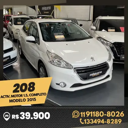 PEUGEOT 208 1.5 ACTIVE PACK 8V FLEX 4P MANUAL PEUGEOT 208 1.5 ACTIVE PACK 8V FLEX 4P MANUAL