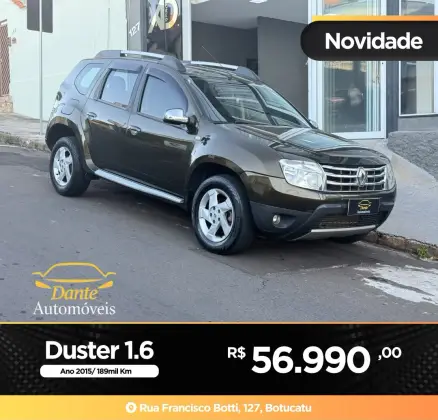 RENAULT DUSTER 1.6 DYNAMIQUE 4X2 16V FLEX 4P MANUAL RENAULT DUSTER 1.6 DYNAMIQUE 4X2 16V FLEX 4P MANUAL