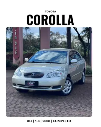 TOYOTA COROLLA 1.8 XEI 16V FLEX 4P AUTOMÁTICO TOYOTA COROLLA 1.8 XEI 16V FLEX 4P AUTOMÁTICO