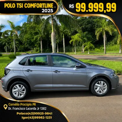 VOLKSWAGEN POLO 1.0 170 TSI COMFORTLINE AUTOMÁTICO VOLKSWAGEN POLO 1.0 170 TSI COMFORTLINE AUTOMÁTICO
