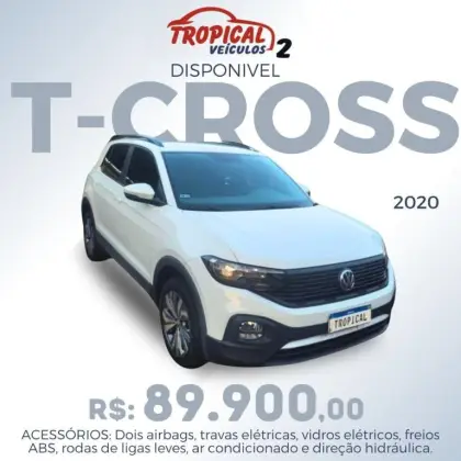VOLKSWAGEN T-CROSS 1.0 200 TSI TOTAL FLEX SENSE AUTOMÁTICO VOLKSWAGEN T-CROSS 1.0 200 TSI TOTAL FLEX SENSE AUTOMÁTICO