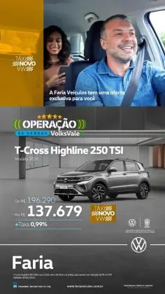 VOLKSWAGEN T-CROSS 1.4 250 TSI TOTAL FLEX HIGHLINE AUTOMÁTICO