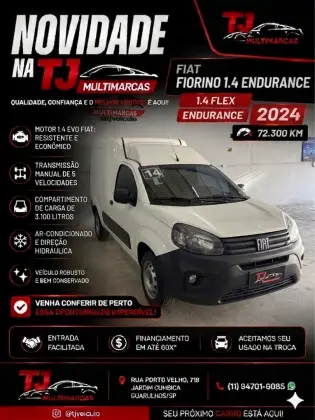 FIAT FIORINO 1.4 MPI FURGÃO ENDURANCE 8V FLEX 2P MANUAL FIAT FIORINO 1.4 MPI FURGÃO ENDURANCE 8V FLEX 2P MANUAL