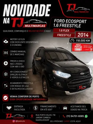 FORD ECOSPORT 1.6 FREESTYLE 16V FLEX 4P MANUAL FORD ECOSPORT 1.6 FREESTYLE 16V FLEX 4P MANUAL