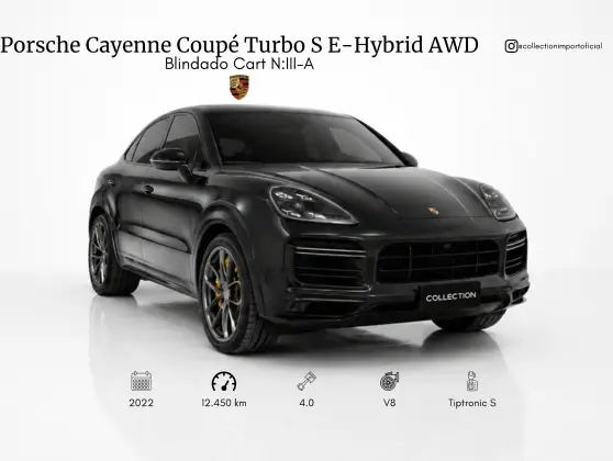 PORSCHE CAYENNE 4.0 V8 E-HYBRID TURBO S COUPÉ AWD TIPTRONIC S PORSCHE CAYENNE 4.0 V8 E-HYBRID TURBO S COUPÉ AWD TIPTRONIC S
