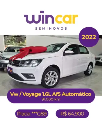 VOLKSWAGEN VOYAGE 1.6 16V MSI TOTALFLEX 4P AUTOMÁTICO