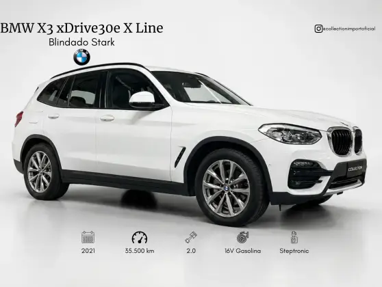 BMW X3 2.0 16V HÍBRIDO X LINE XDRIVE30E STEPTRONIC BMW X3 2.0 16V HÍBRIDO X LINE XDRIVE30E STEPTRONIC