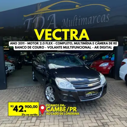 CHEVROLET VECTRA 2.0 MPFI ELEGANCE 8V 140CV FLEX 4P AUTOMÁTICO CHEVROLET VECTRA 2.0 MPFI ELEGANCE 8V 140CV FLEX 4P AUTOMÁTICO
