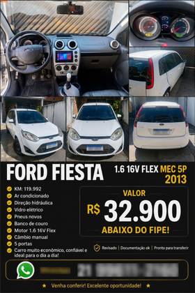 FORD FIESTA 1.6 ROCAM 8V FLEX 4P MANUAL