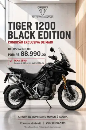 TRIUMPH TIGER 1200 RALLY BLACK EDITION TRIUMPH TIGER 1200 RALLY BLACK EDITION