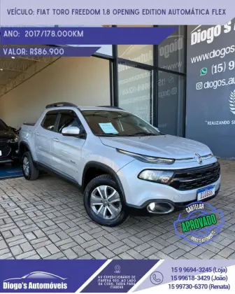 FIAT TORO 1.8 16V EVO FLEX FREEDOM OPEN EDITION AT6