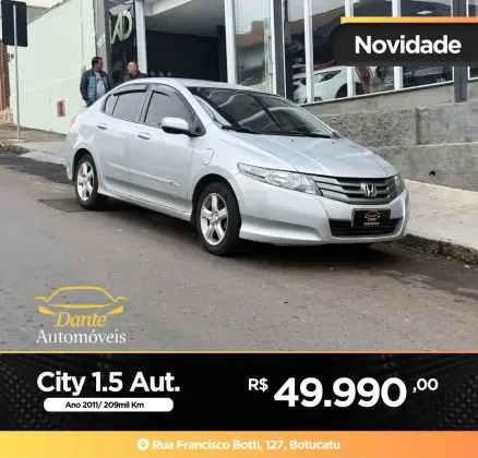 HONDA CITY 1.5 DX 16V FLEX 4P AUTOMÁTICO HONDA CITY 1.5 DX 16V FLEX 4P AUTOMÁTICO