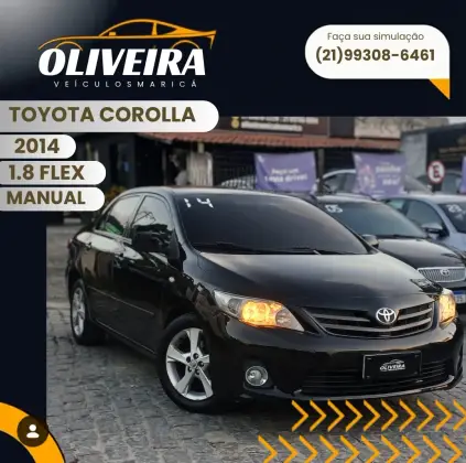 TOYOTA COROLLA 1.8 GLI 16V FLEX 4P MANUAL TOYOTA COROLLA 1.8 GLI 16V FLEX 4P MANUAL