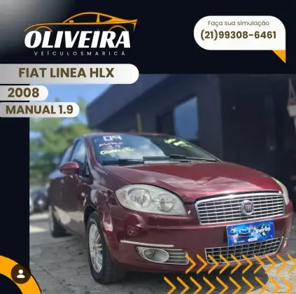 FIAT LINEA 1.9 MPI 16V FLEX 4P MANUAL FIAT LINEA 1.9 MPI 16V FLEX 4P MANUAL
