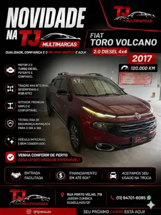 FIAT TORO 2.0 16V TURBO DIESEL VOLCANO 4WD AT9 FIAT TORO 2.0 16V TURBO DIESEL VOLCANO 4WD AT9