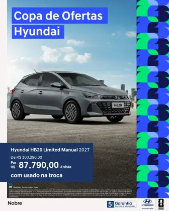 HYUNDAI HB20 1.0 12V FLEX LIMITED MANUAL HYUNDAI HB20 1.0 12V FLEX LIMITED MANUAL