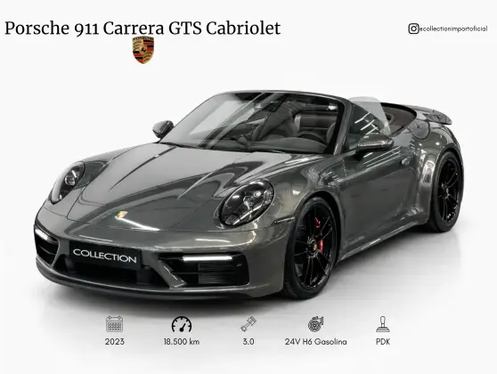 PORSCHE 911 3.0 24V H6 GASOLINA CARRERA GTS CABRIOLET PDK PORSCHE 911 3.0 24V H6 GASOLINA CARRERA GTS CABRIOLET PDK