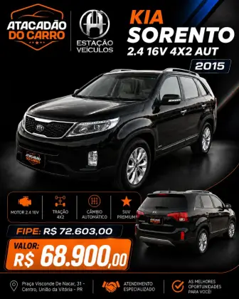 KIA SORENTO 2.4 S.263 4X2 16V GASOLINA 4P AUTOMÁTICO KIA SORENTO 2.4 S.263 4X2 16V GASOLINA 4P AUTOMÁTICO