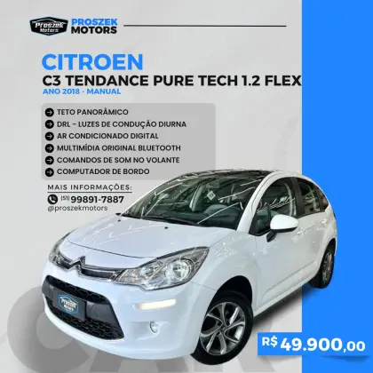 CITROËN C3 1.2 PURE TECH FLEX TENDANCE MANUAL CITROËN C3 1.2 PURE TECH FLEX TENDANCE MANUAL