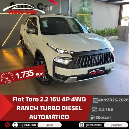 FIAT TORO 2.2 TURBO DIESEL RANCH 4WD AT9 FIAT TORO 2.2 TURBO DIESEL RANCH 4WD AT9