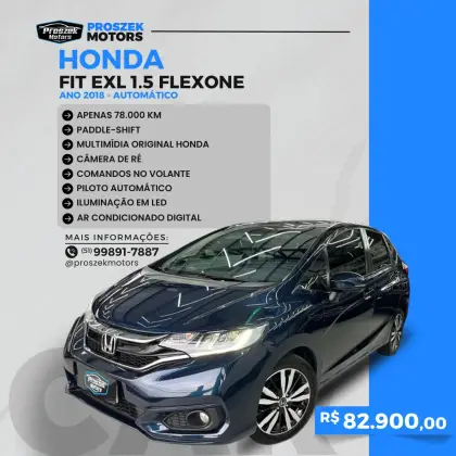 HONDA FIT 1.5 EXL 16V FLEX 4P AUTOMÁTICO