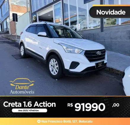 HYUNDAI CRETA 1.6 16V FLEX ACTION AUTOMÁTICO HYUNDAI CRETA 1.6 16V FLEX ACTION AUTOMÁTICO