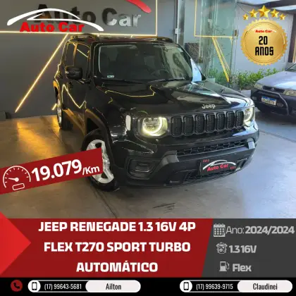 JEEP RENEGADE 1.3 T270 TURBO FLEX SPORT AT6 JEEP RENEGADE 1.3 T270 TURBO FLEX SPORT AT6