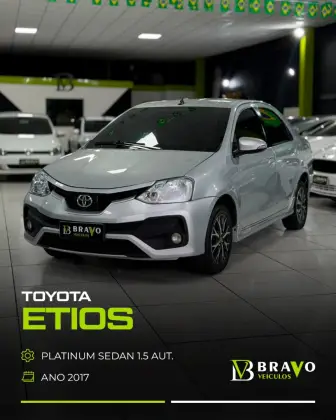 TOYOTA ETIOS 1.5 PLATINUM SEDAN 16V FLEX 4P AUTOMÁTICO TOYOTA ETIOS 1.5 PLATINUM SEDAN 16V FLEX 4P AUTOMÁTICO