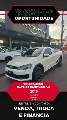 VOLKSWAGEN SAVEIRO 1.6 MI STARTLINE CS 8V FLEX 2P MANUAL VOLKSWAGEN SAVEIRO 1.6 MI STARTLINE CS 8V FLEX 2P MANUAL