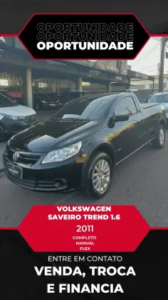 VOLKSWAGEN SAVEIRO 1.6 MI TREND CS 8V FLEX 2P MANUAL G.V VOLKSWAGEN SAVEIRO 1.6 MI TREND CS 8V FLEX 2P MANUAL G.V
