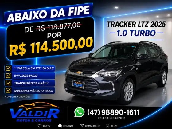 CHEVROLET TRACKER 1.0 TURBO FLEX LTZ AUTOMÁTICO
