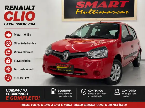 RENAULT CLIO 1.0 EXPRESSION 16V FLEX 4P MANUAL RENAULT CLIO 1.0 EXPRESSION 16V FLEX 4P MANUAL
