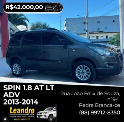 CHEVROLET SPIN 1.8 LT 8V FLEX 4P AUTOMÁTICO CHEVROLET SPIN 1.8 LT 8V FLEX 4P AUTOMÁTICO