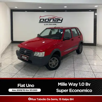 FIAT UNO 1.0 MPI MILLE WAY ECONOMY 8V FLEX 4P MANUAL