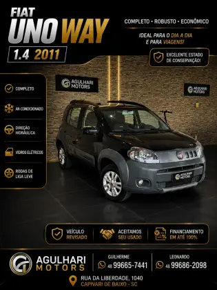 FIAT UNO 1.4 WAY 8V FLEX 4P MANUAL FIAT UNO 1.4 WAY 8V FLEX 4P MANUAL