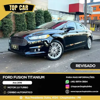 FORD FUSION 2.0 TITANIUM FWD 16V GASOLINA 4P AUTOMÁTICO