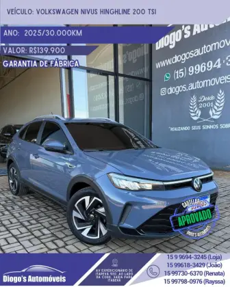 VOLKSWAGEN NIVUS 1.0 200 TSI TOTAL FLEX HIGHLINE AUTOMÁTICO