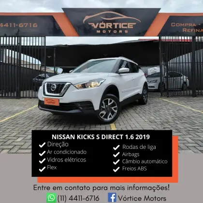NISSAN KICKS 1.6 16V FLEXSTART S DIRECT 4P XTRONIC