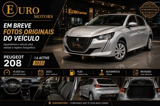 PEUGEOT 208 1.6 16V FLEX ACTIVE AT6 PEUGEOT 208 1.6 16V FLEX ACTIVE AT6