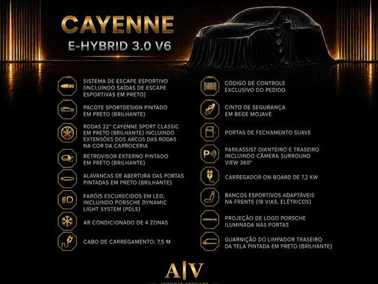 PORSCHE-CAYENNE-3.0 V6 E-HYBRID PLATINUM EDITION AWD TIPTRONIC S PORSCHE-CAYENNE-2023