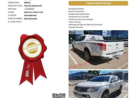 MITSUBISHI-L200 TRITON-2.4 16V TURBO DIESEL SPORT HPE CD 4P 4X4 AUTOMÁTICO MITSUBISHI-L200 TRITON-2019