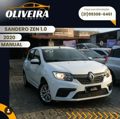 RENAULT SANDERO 1.6 16V SCE FLEX ZEN MANUAL RENAULT SANDERO 1.6 16V SCE FLEX ZEN MANUAL